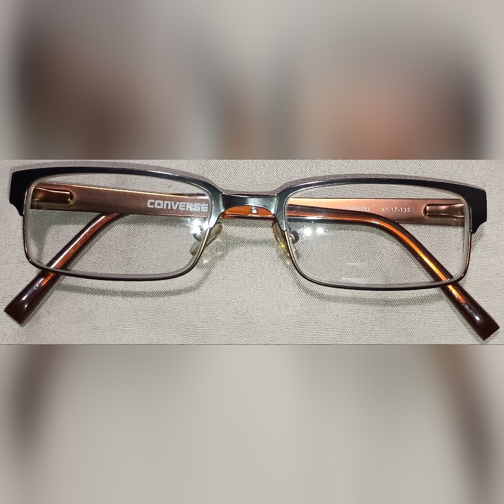 Converse Zing Gunmetal Brown Authentic Eyeglass FRAMES Urban Hip‎ Hop